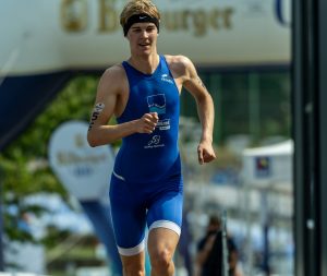 uentin Staudinger, W+F Muenster (GER) beim Bitburger 0,0 Triathlon Bundesliga Rennen Maenner/Frauen am 12.09.2020 in Saarbruecken