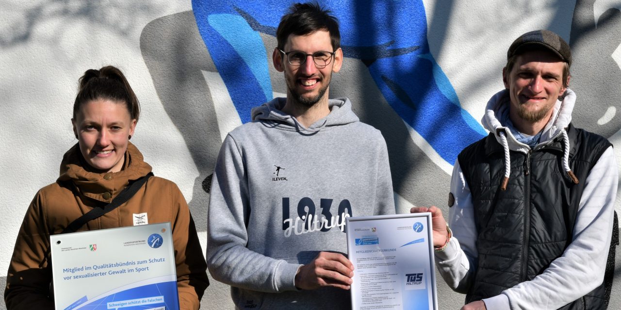 TuS Hiltrup erhält Plakette und Urkunde