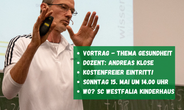 15. Mai – Vortrag Gesundheit mit Andreas Klose