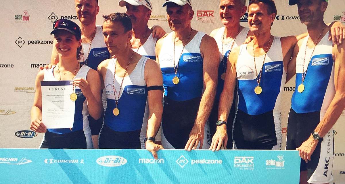 Deutsche Meisterschaften im Rudern auf dem Aasee in Münster