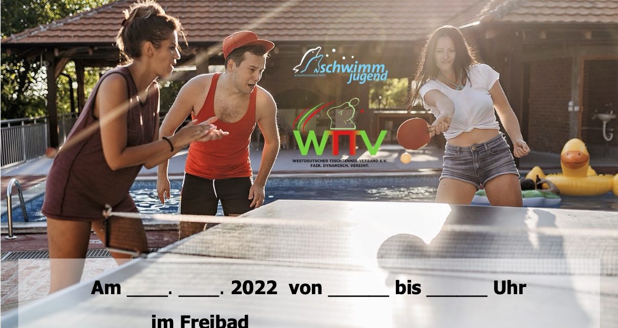 Tischtennis-Schwimmbad-Cup am 06. August 2022