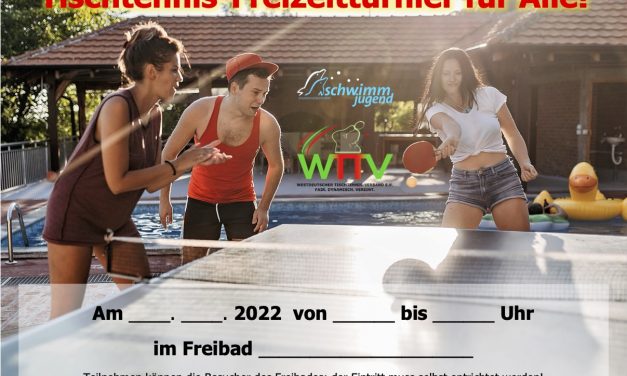 Tischtennis-Schwimmbad-Cup am 06. August 2022