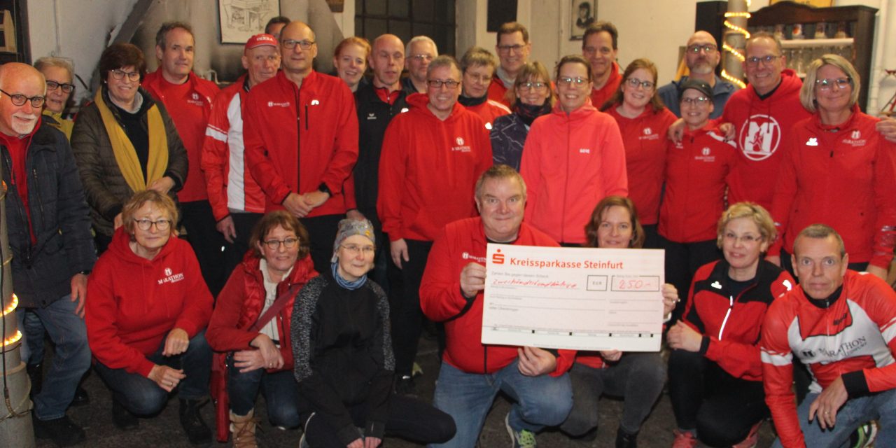 Fix gesammelt: Marathonis aus Steinfurt spenden an das Hospiz Hannah