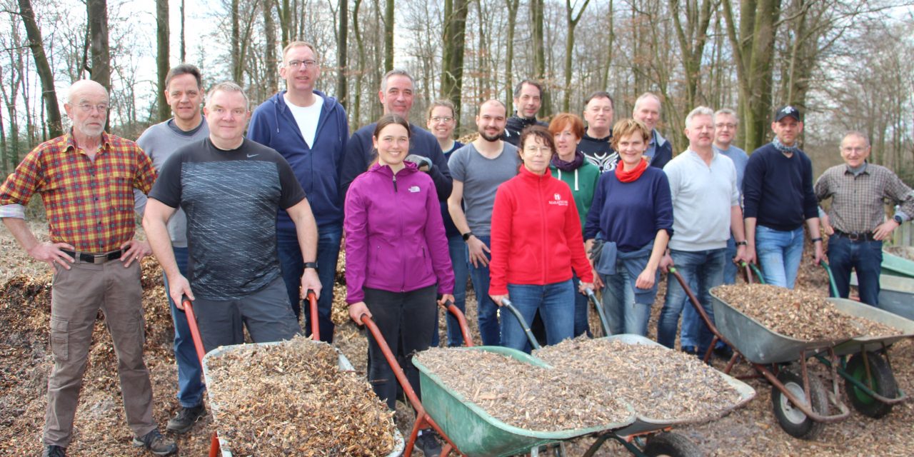 Marathon Steinfurt: Eifrig beim Arbeitseinsatz