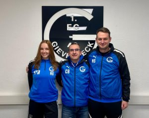 Damen des 1. FC Gievenbeck 1949: Trainer Sahle, Co-Trainerin Gröger