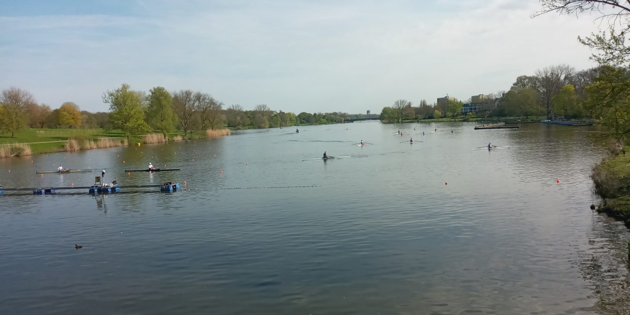 Ruder-Regatta auf dem Aasee