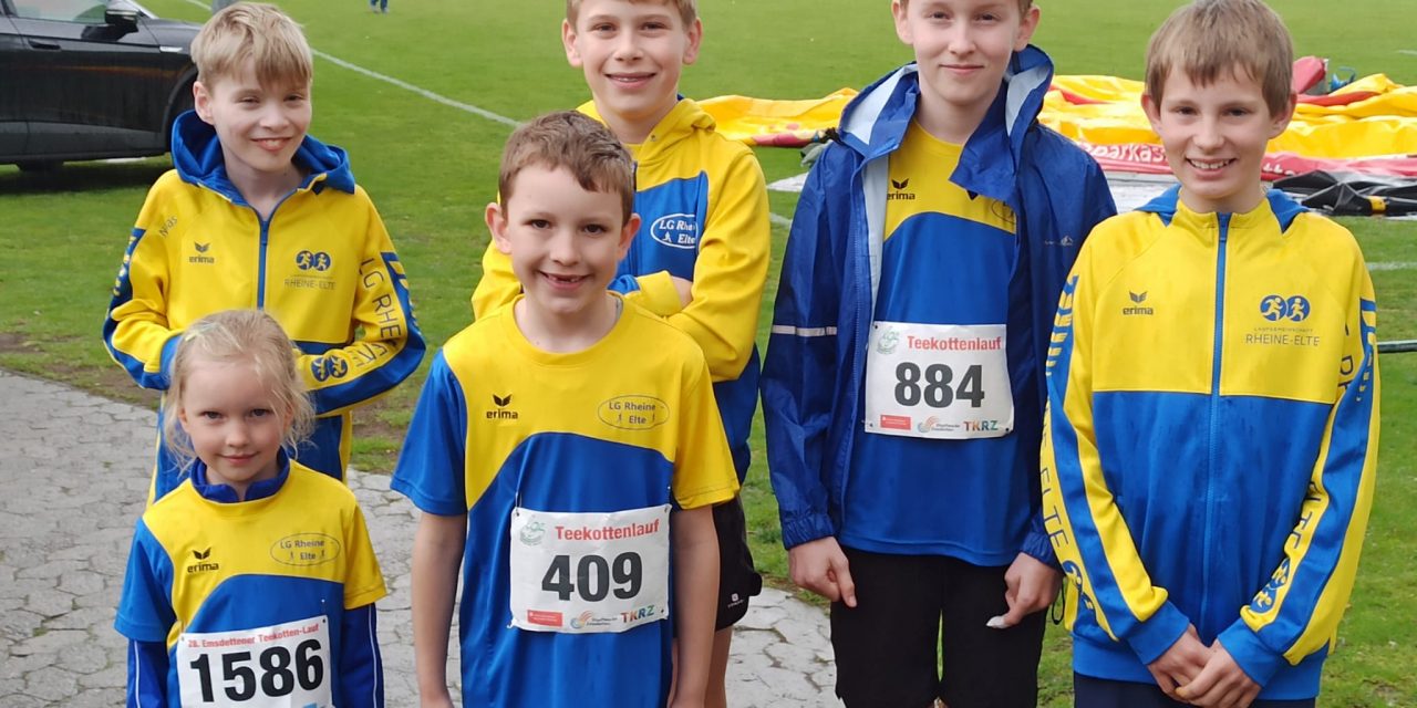Blaugelber Rückenwind beim Teekottenlauf