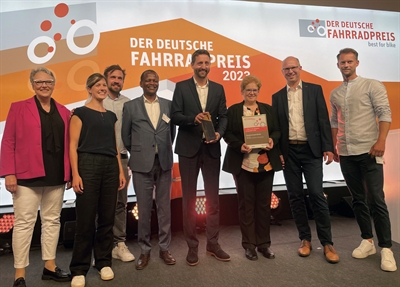Kanalpromenade gewinnt Deutschen Fahrradpreis