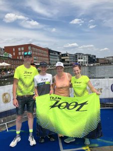 Sparda Münster City Triathlon: Gruppenbild mit Janine Langer