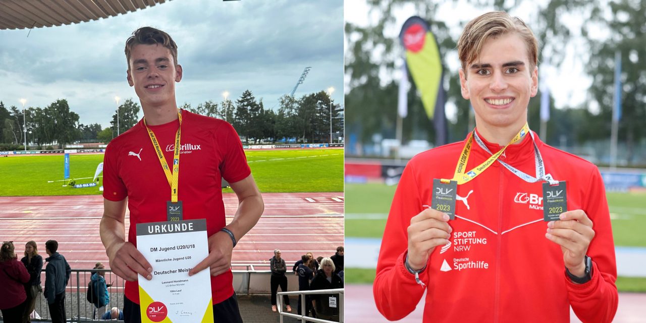 Silas Zahlten und Leonard Horstmann krönen sich in Rostock zu deutschen U20-Meistern