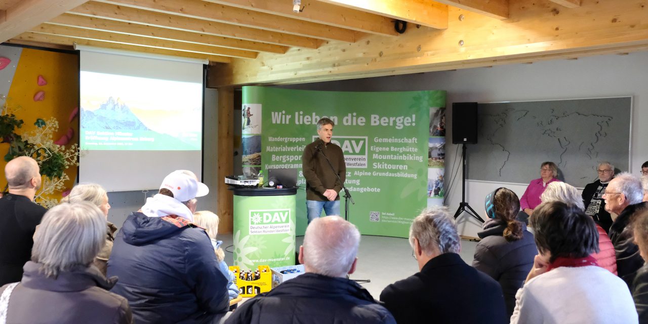 DAV Sektion Münster eröffnet sein neues Alpinzentrum