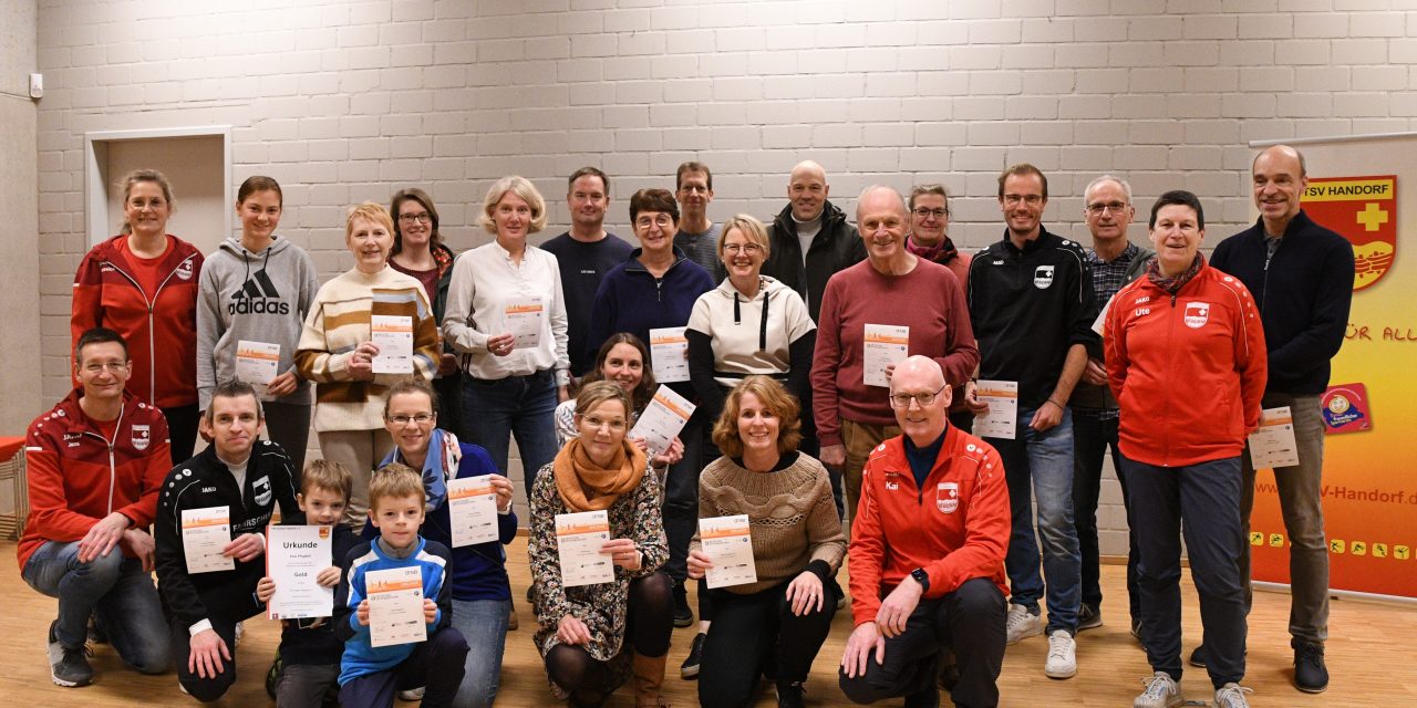 Sportabzeichenehrung des TSV Handorf nach erfolgreicher Saison