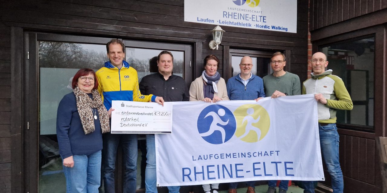 LG Rheine-Elte spendet an Roter Keil Deutschland   