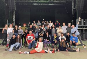 Gruppenbild: Rollerskate Event im Skater Palace