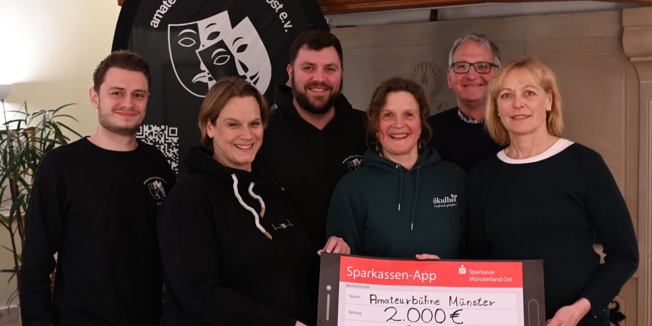Ökullus-Lauf unterstützt amateurbühne münster-ost e.V. mit 2000 Euro-Spende