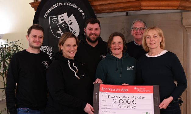 Ökullus-Lauf unterstützt amateurbühne münster-ost e.V. mit 2000 Euro-Spende