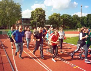 Sportabeichen 2024: Läuferinnen und Läufer im Sportpark an der Sentruper Höhe