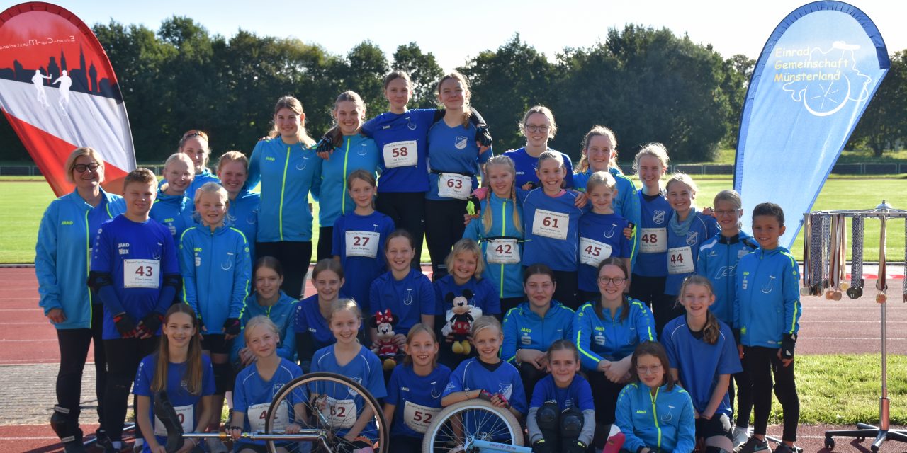 Einrad-Cup Münsterland: Medaillenjagd bei bestem Wetter