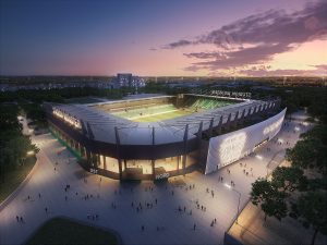 Stadion Münster, Vogelperspektive, Bild: Stadt Münster/Architektur Concept