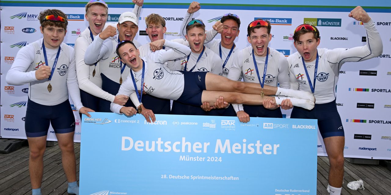 Ruderverein Münster feiert Erfolge bei Deutschen Sprintmeisterschaften auf dem Aasee