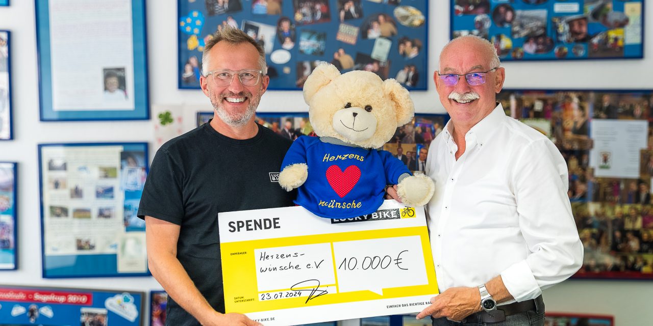 Lucky Bike lässt Kinderaugen durch großzügige Spende strahlen