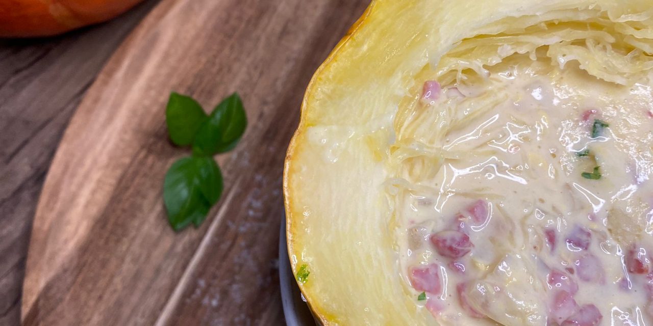 Spaghettikürbis alla Carbonara