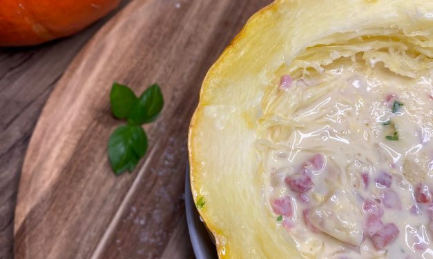Spaghettikürbis alla Carbonara