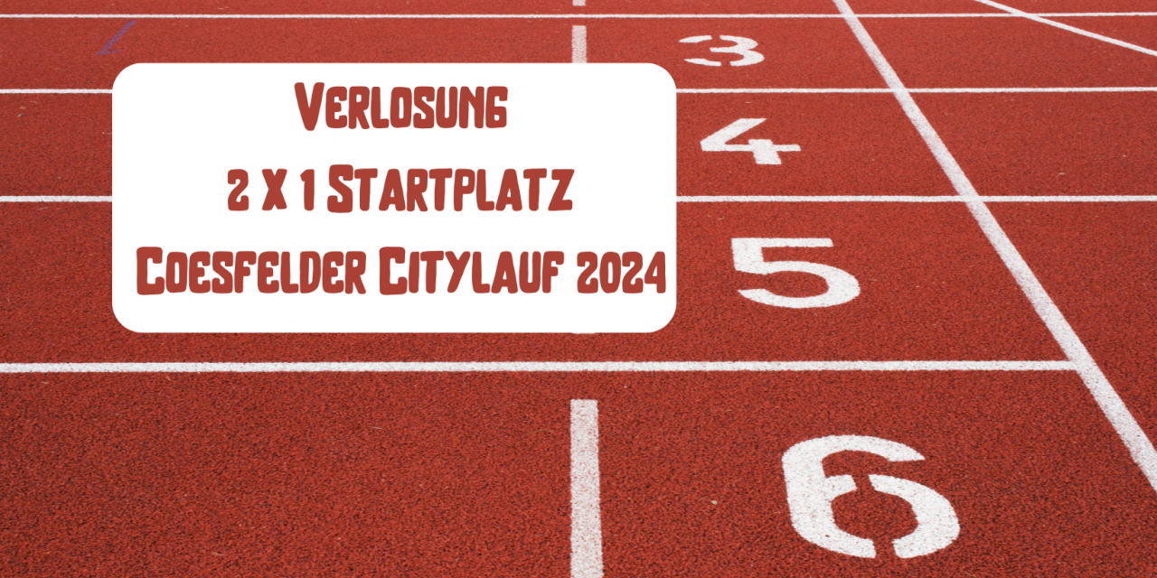 2 x 1 Startplatz für den Coesfelder Citylauf gewinnen