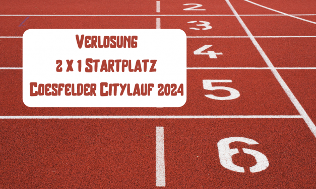 2 x 1 Startplatz für den Coesfelder Citylauf gewinnen