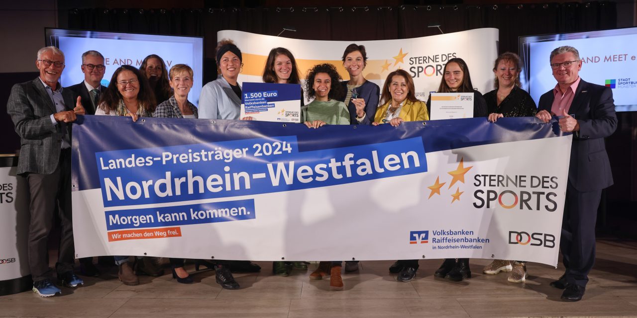 Kleiner Stern des Sports in Silber für Fahrradprojekte von Move and Meet e.V.