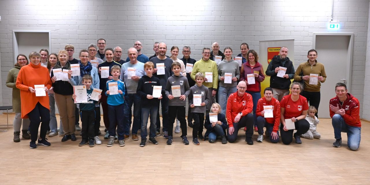 Sportabzeichenehrung des TSV Handorf nach erfolgreicher Saison