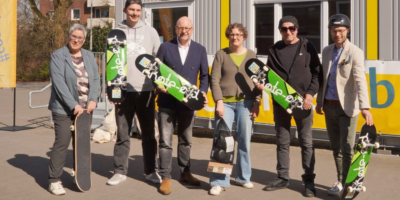 Skateboards per Bibliotheksausweis