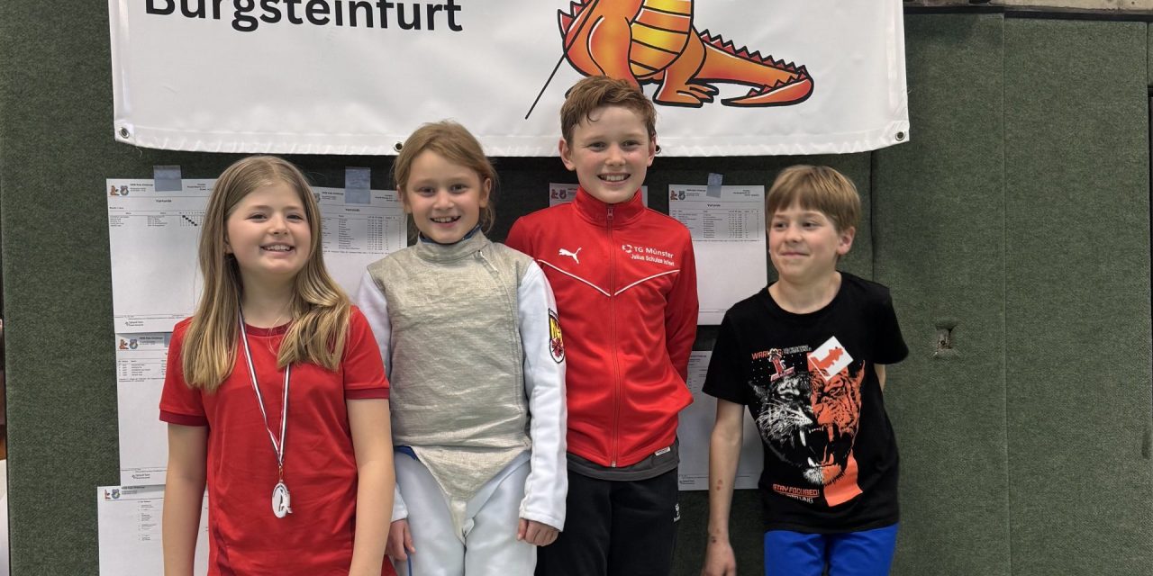Fechterinnen und Fechter der TG Münster überzeugen bei der Kids Challenge