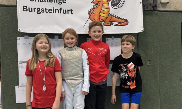 Fechterinnen und Fechter der TG Münster überzeugen bei der Kids Challenge