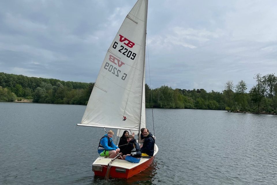 Segel-AG auf dem Hiltruper See