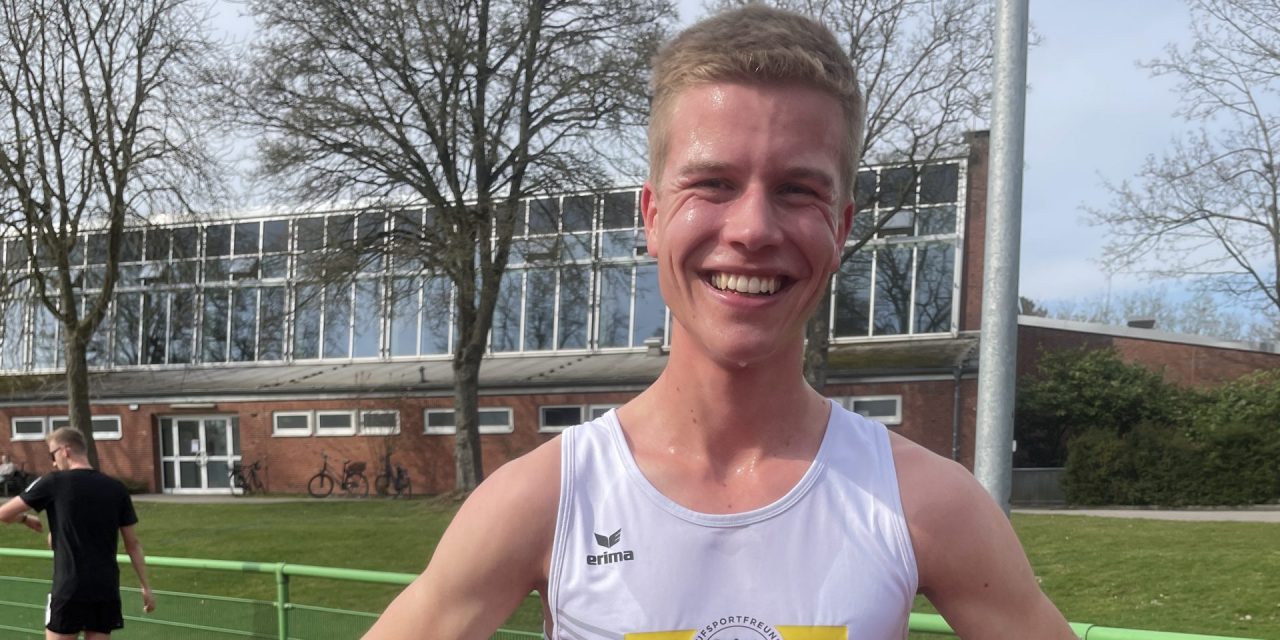 Neuer Vereinsrekord für Benno Hille über 1.500 Meter