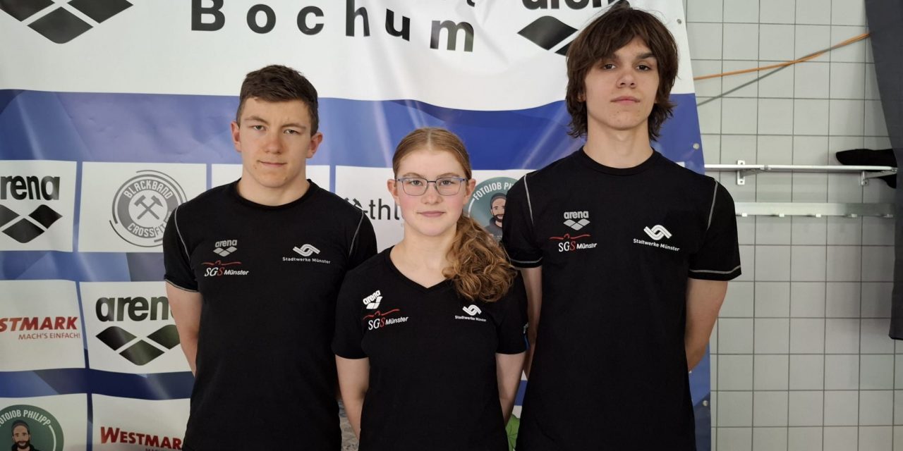 Schwimmer der SGS Münster verbessern ihre Zeiten bei Wettkampf in Bochum