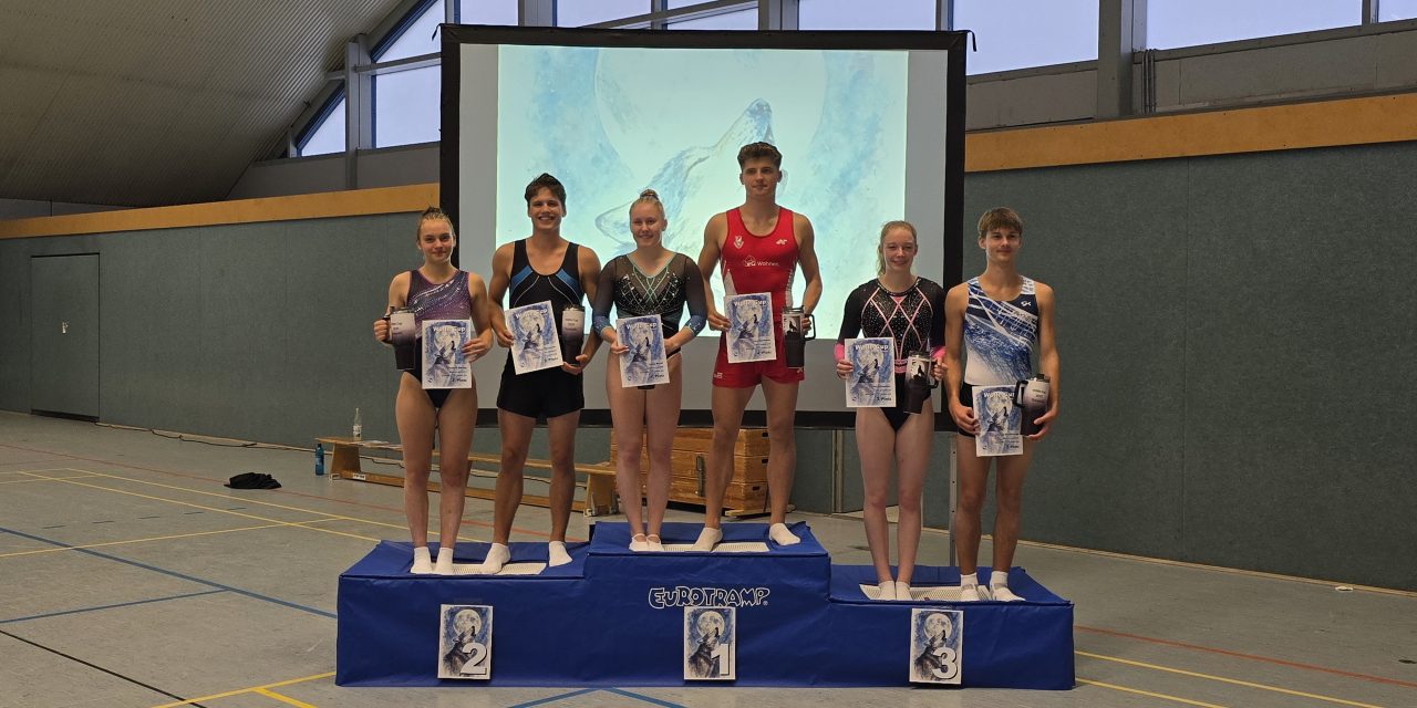 Erfolgreicher Auftritt der TG Münster beim Wölfe-Cup Trampolin in Wolfsburg