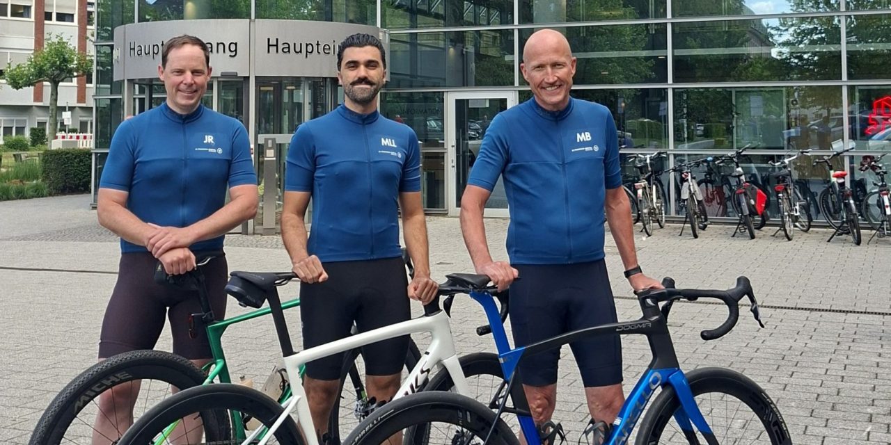 Radelnde Viszeralmediziner aus dem St. Franziskus-Hospital starten Spendenaktion